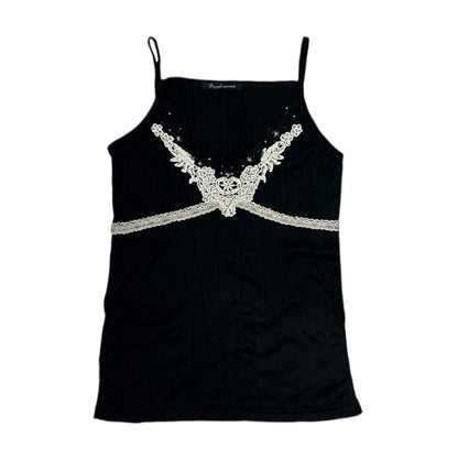 Beaded Lace Trim Camisole