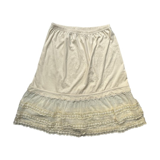 Axes Femme Layered Lace Hem Skirt