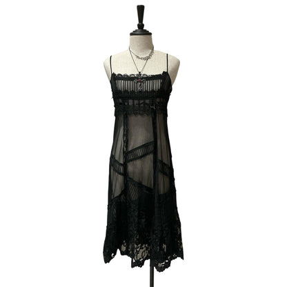 Sheer Mesh Camisole Dress