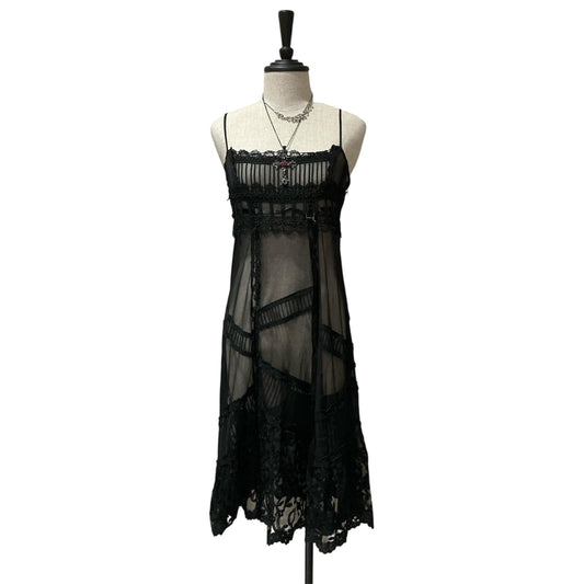 Sheer Mesh Camisole Dress