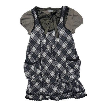 Checked Tank Dress Set