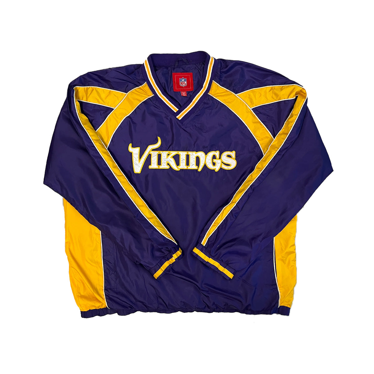 NFL Vikings V-neck Pullover Windbreaker