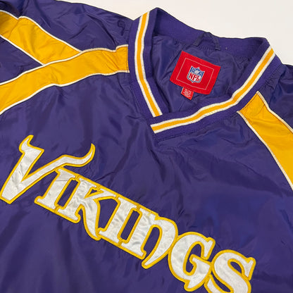 NFL Vikings V-neck Pullover Windbreaker