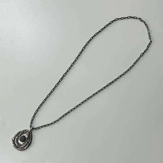 Noir Teardrop Necklace