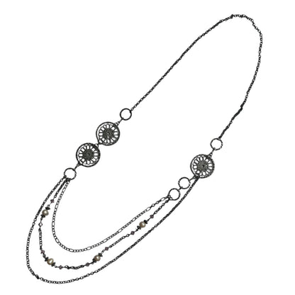 Orbit Medallion Layers Necklace