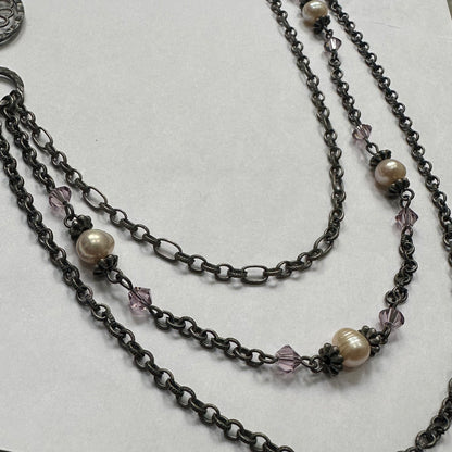 Orbit Medallion Layers Necklace