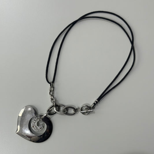 Double Heart Circuit Necklace