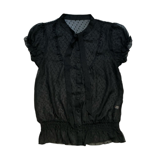 Polka Dot Mesh Top