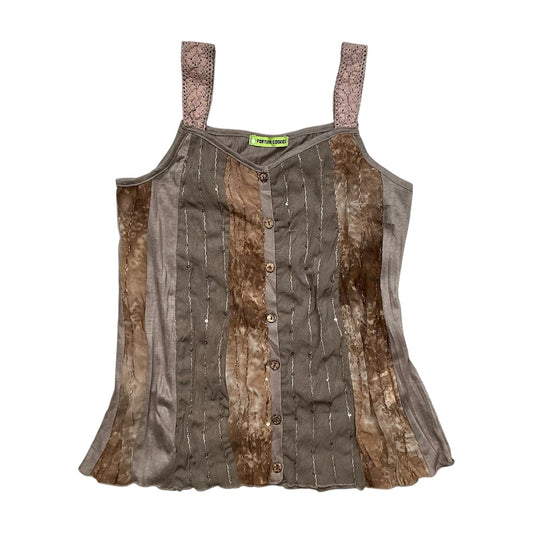 90s Splicing Button Up Camisole