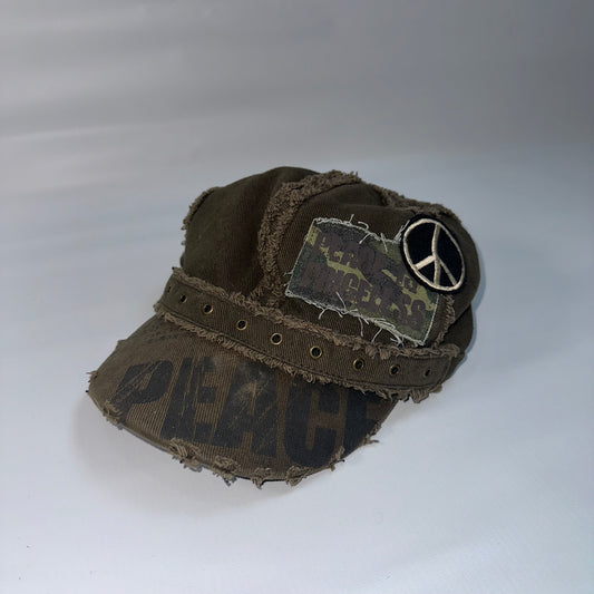 Peace Sign Military Cap