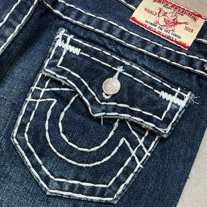00s True Religion Girls Joey Super T World Tour Flare Jeans