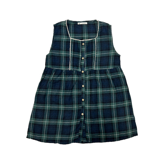 Checked Mini Smock Dress