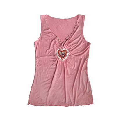 Beaded Heart Tank Top