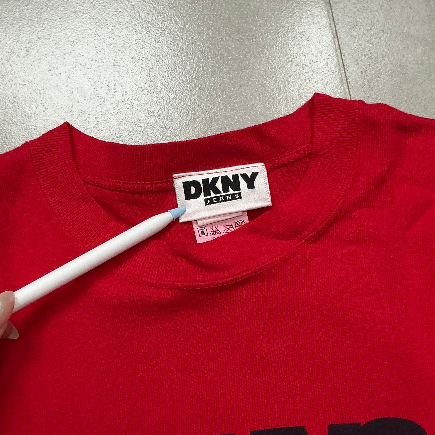 90s DKNY Logo Print Tee