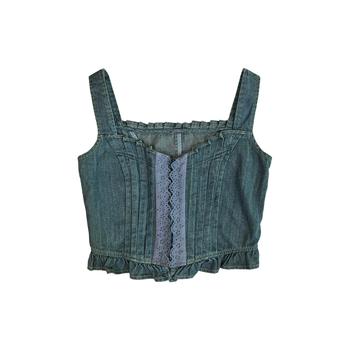 Denim Corset Top