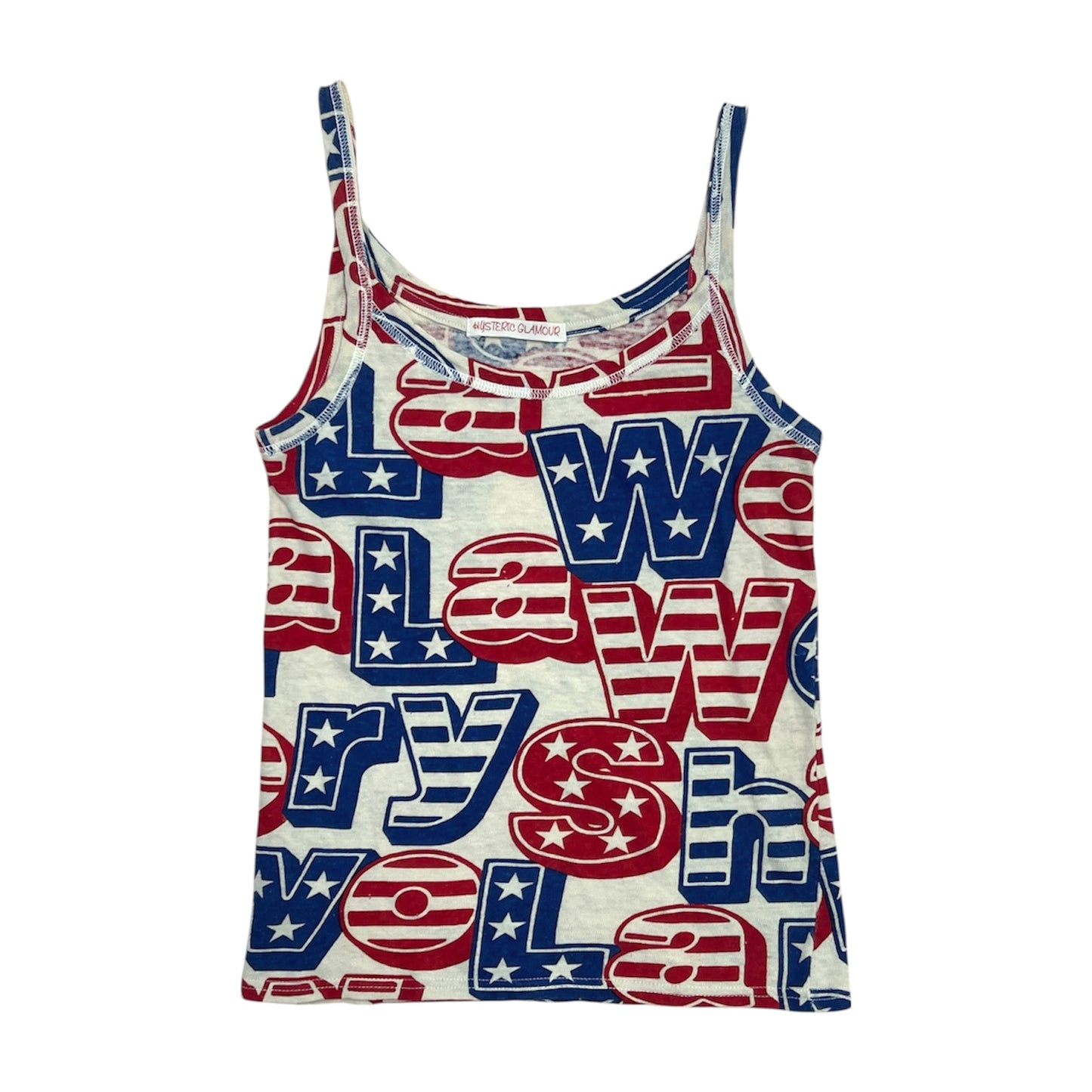 90s Early Hysteric Glamour All-over Pattern Tank Camisole