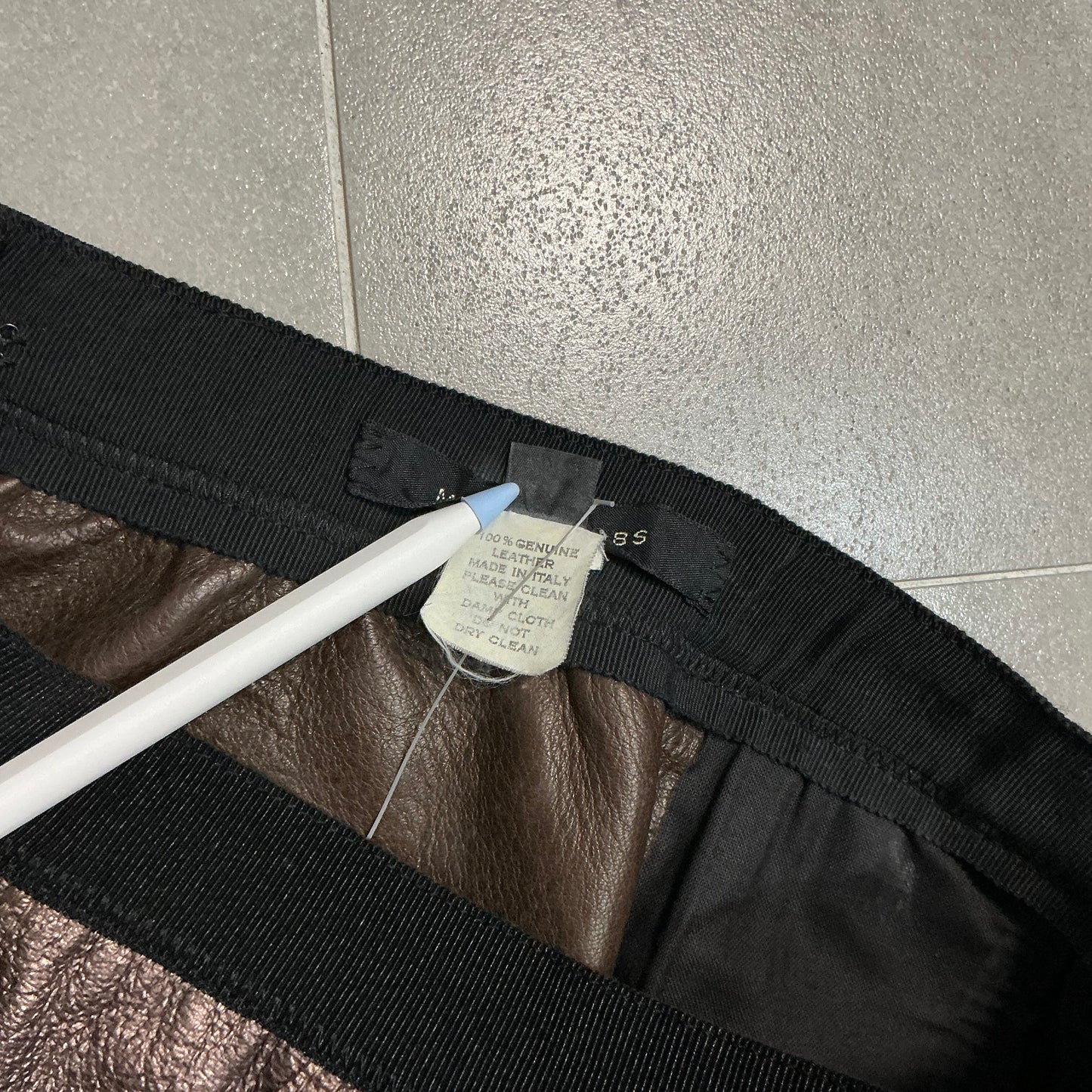 Marc Jacobs Leather Midi Skirt