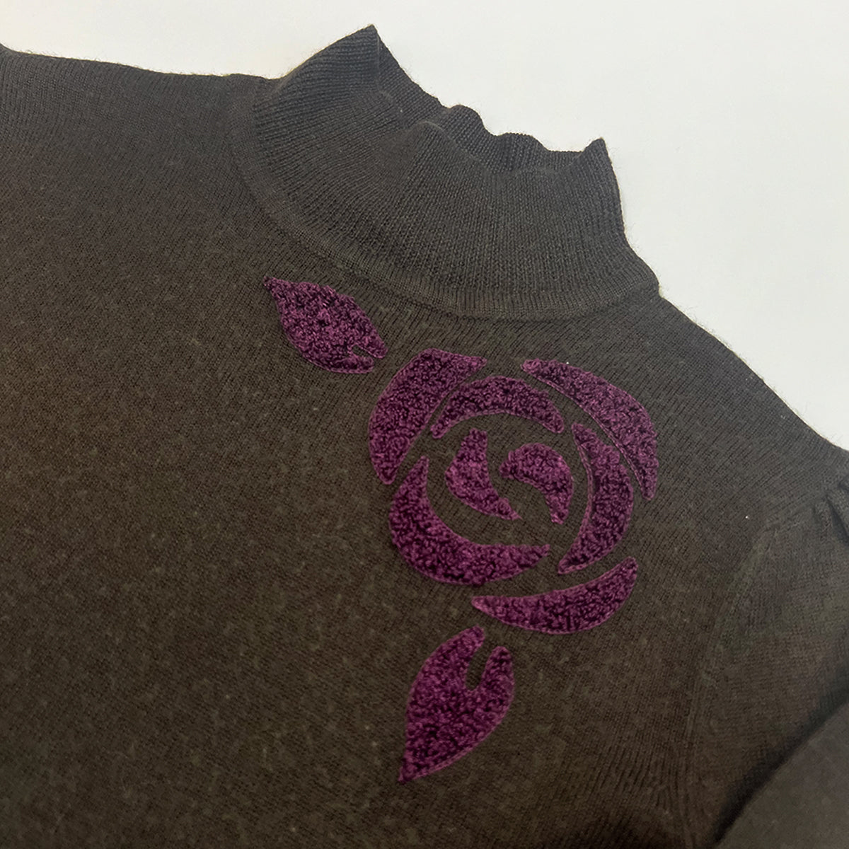 Rose Mock Neck Sweater