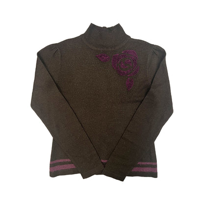 Rose Mock Neck Sweater