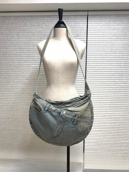 00s Marc by Marc Jacobs Patchwork Denim Hobo Bag - Deadstock