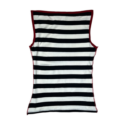 Morgan de Toi Rock n Roll Graphic Striped Tank Top