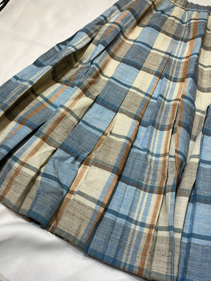 Plaided Midi Skirt