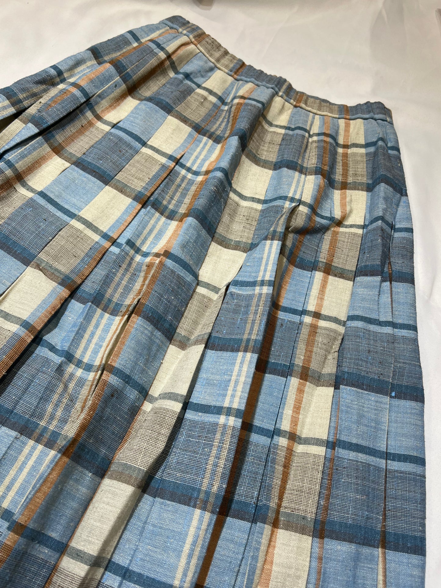 Plaided Midi Skirt