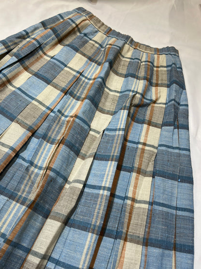 Plaided Midi Skirt