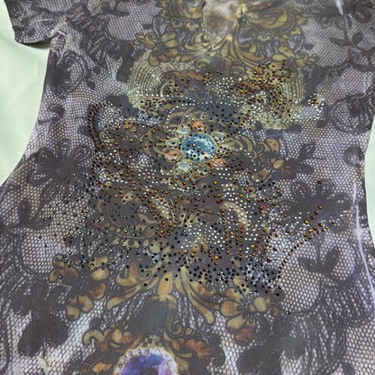 Mesh Graphic Top