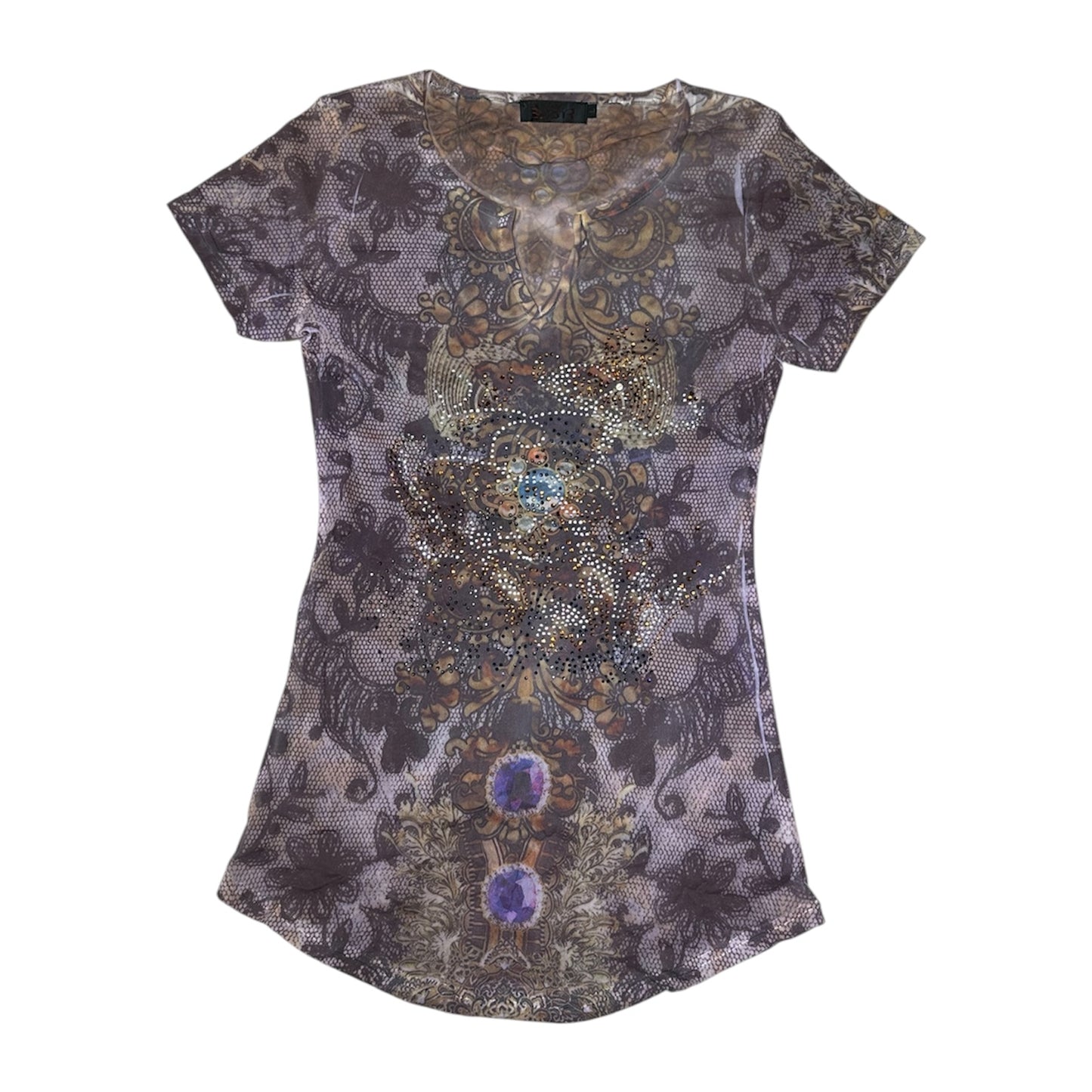 Mesh Graphic Top