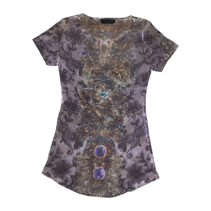 Mesh Graphic Top