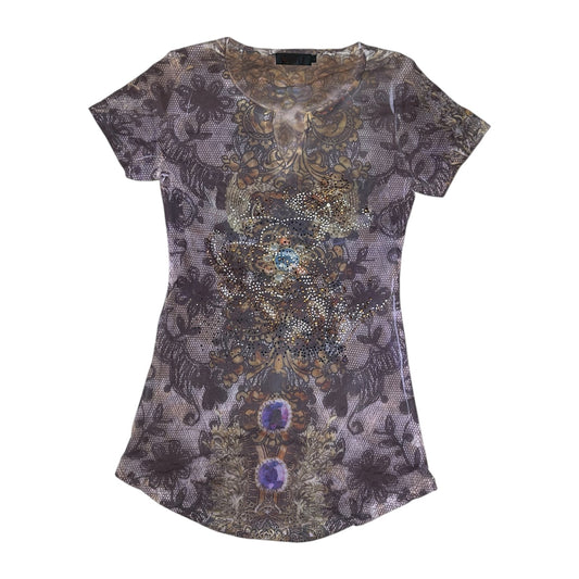 Mesh Graphic Top