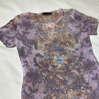 Mesh Graphic Top