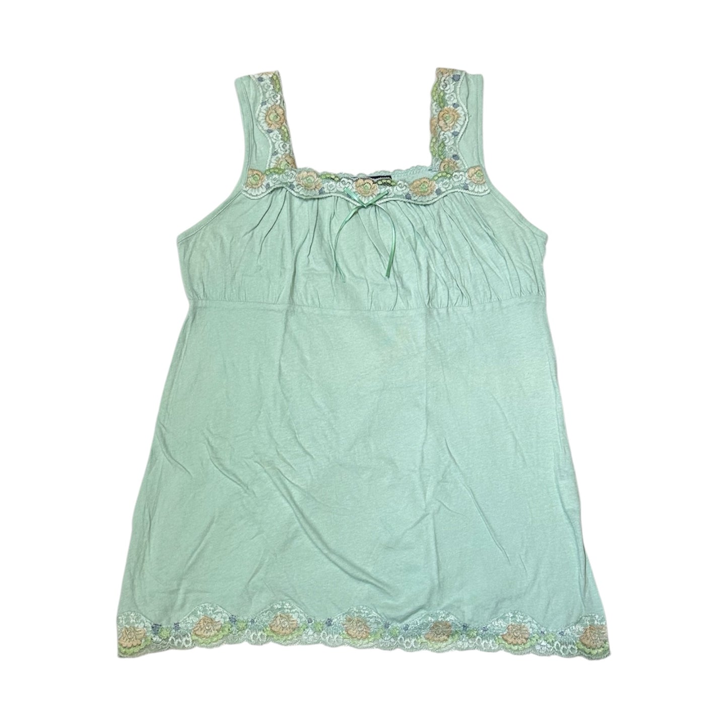 Floral Lace Trim Tank