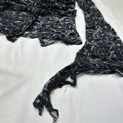 Sheer Lace Flared Sleeves Cardigan