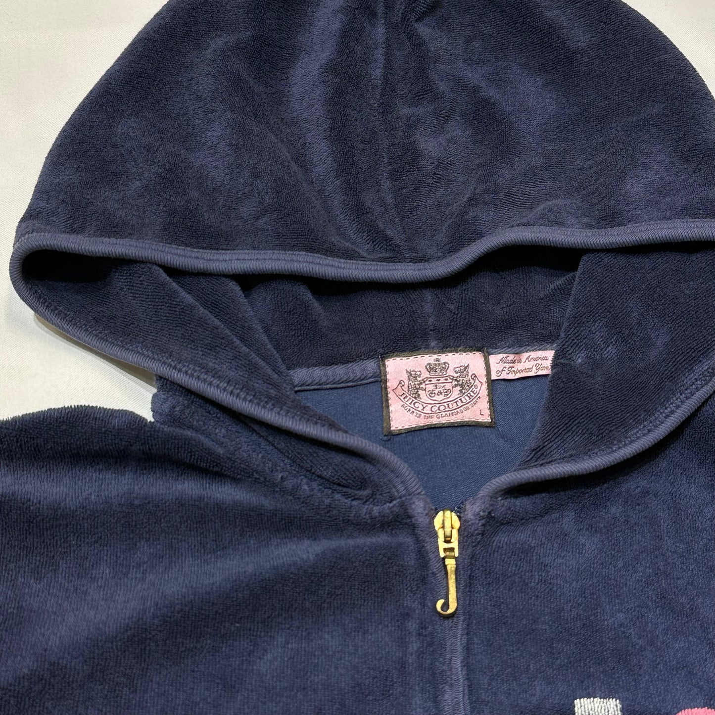 00s Juicy Couture "I ♡ Juicy" Velour Zip-Up Hoodie