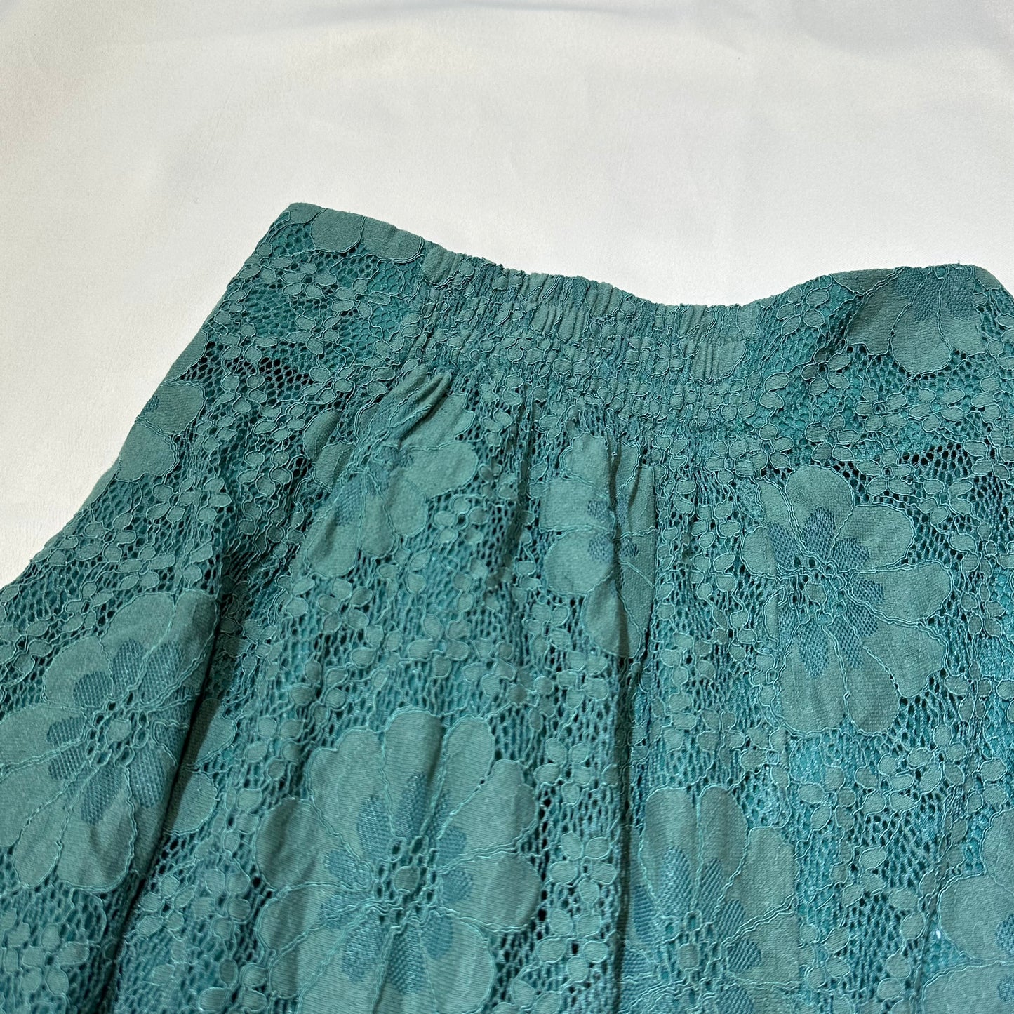 Floral Lace Button Up Maxi Skirt
