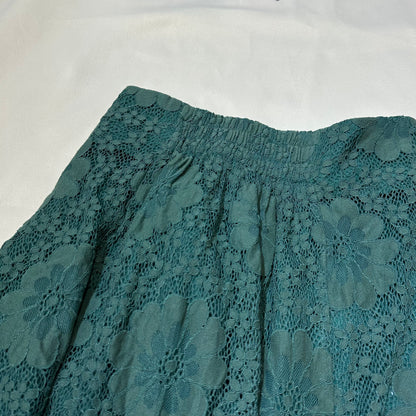 Floral Lace Button Up Maxi Skirt