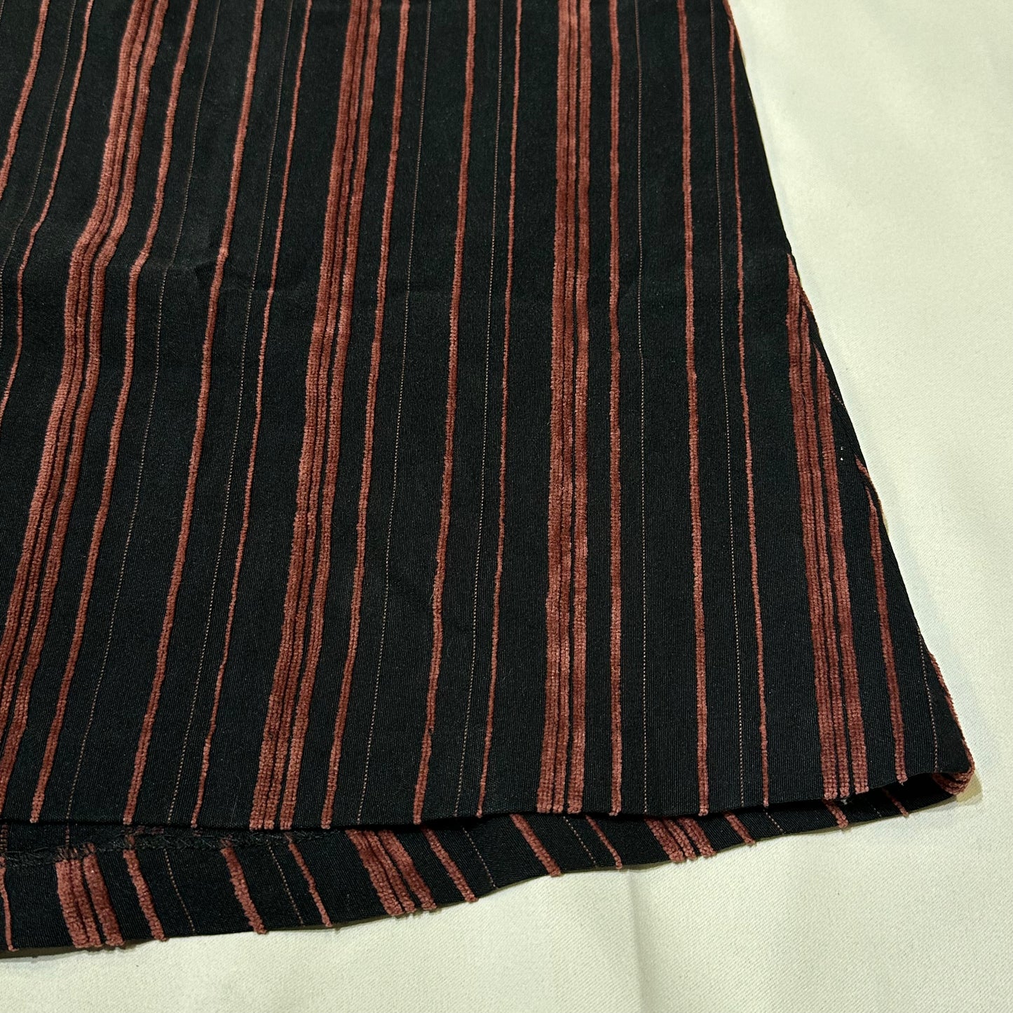 90s Stripe Asymmetric Wrap Midi Skirt