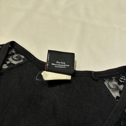 2002 Harly Davidson Lace Long Sleeves Top
