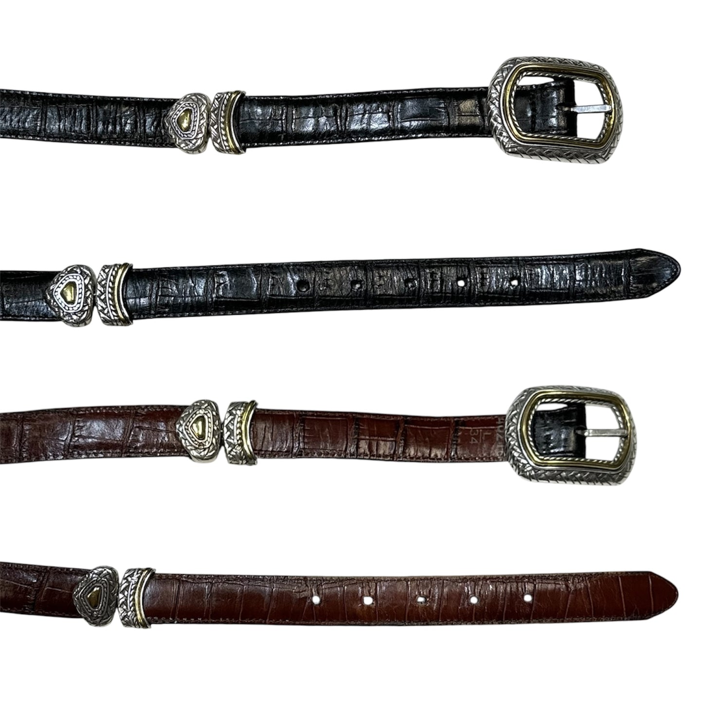 Brighton Two-Way Reversible Leather Belt in Black/Brown