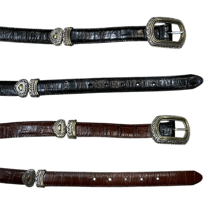 Brighton Two-Way Reversible Leather Belt in Black/Brown