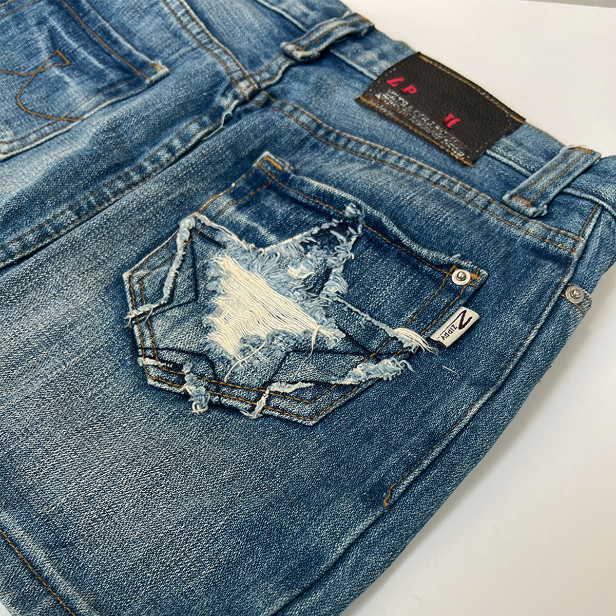 00s Star Denim Mini Skirt