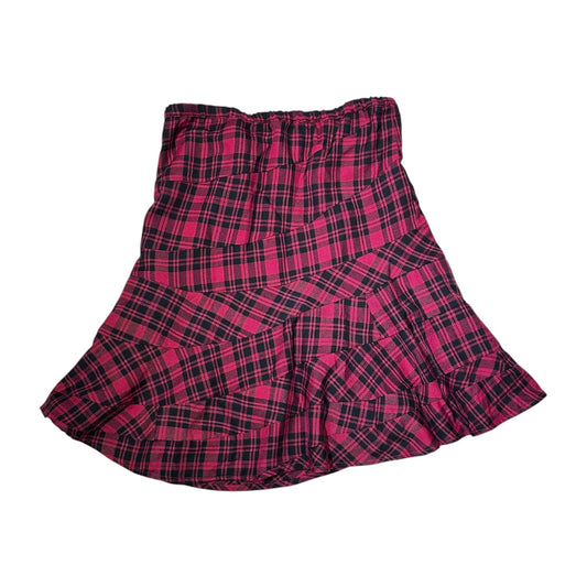 Patched Plaided skirt