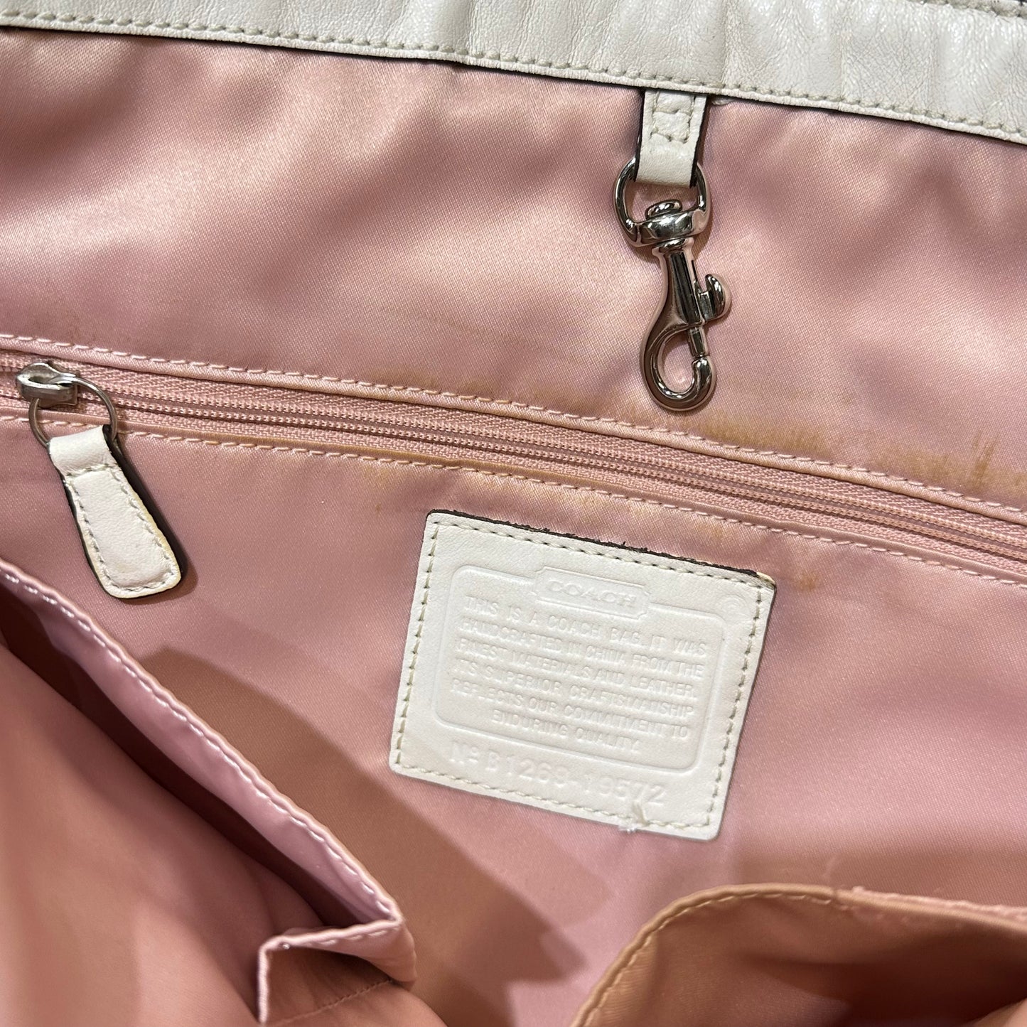 00s Coach Pink Signature Op Art C Tote Bag