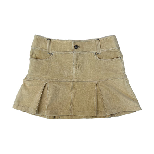 Corduroy Pleated Skirt