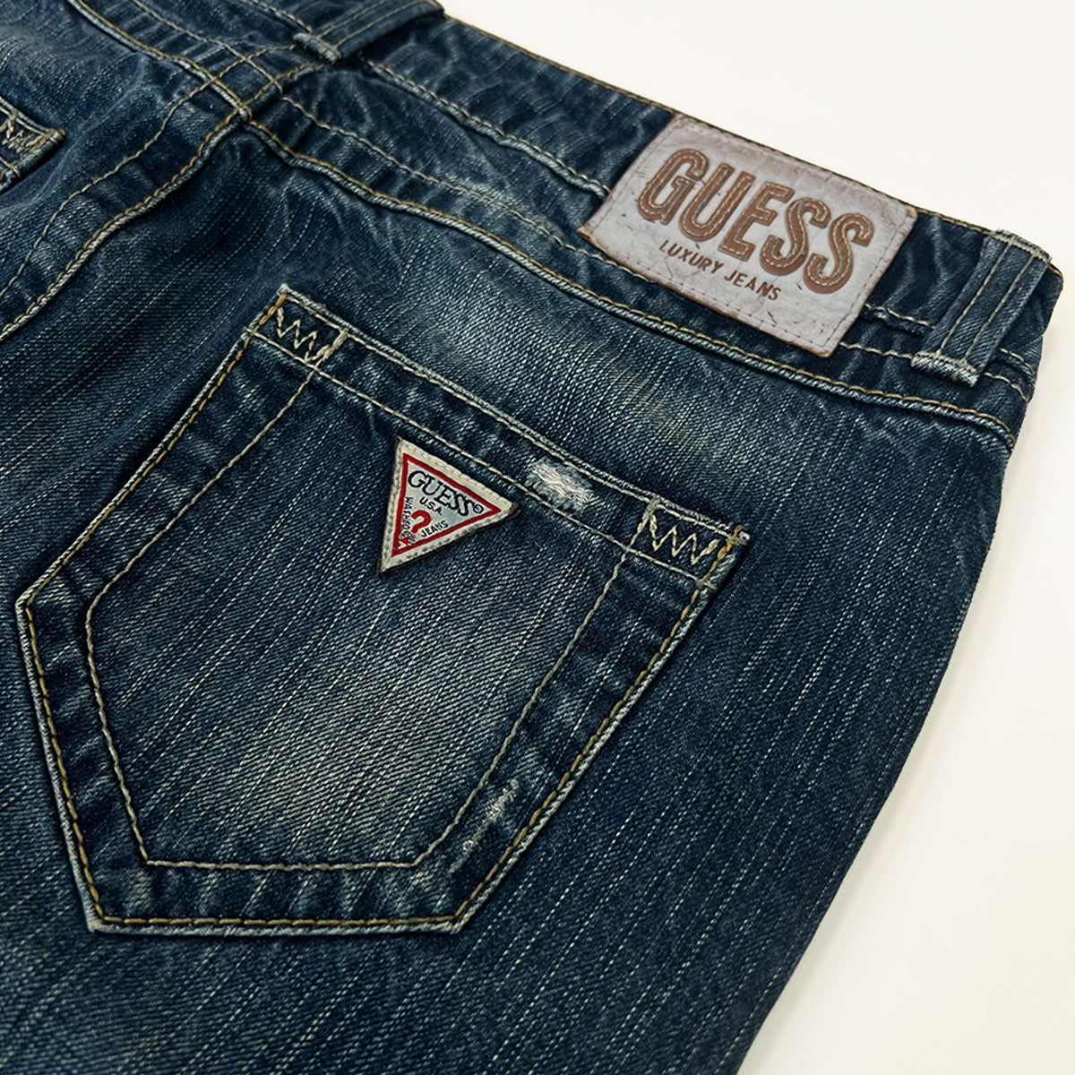 Guess Knee Length Denim Skirt