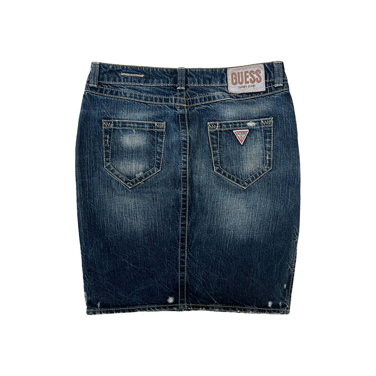 Guess Knee Length Denim Skirt