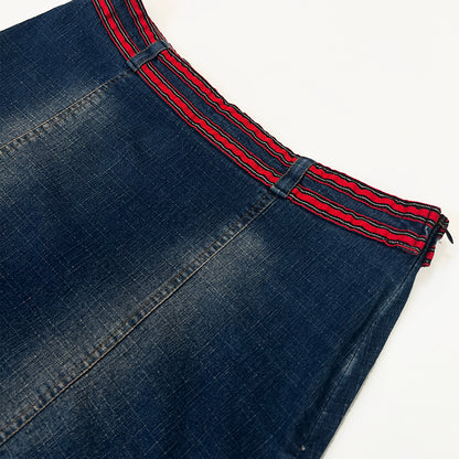 90s A-line Denim Skirt