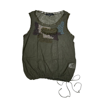 Contrast Stitching Mesh Vest